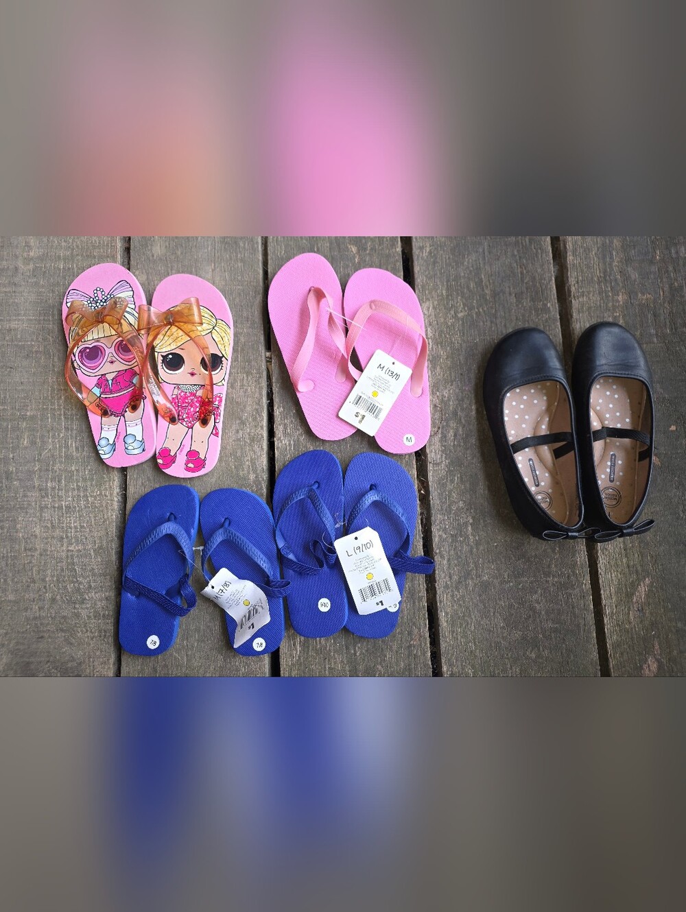 Kids Flip Flop Sandals Bundle. Various Sizes! Nwt!